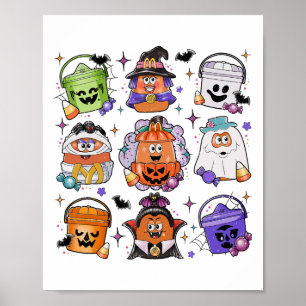 Poster Halloween Café Funny Halloween Saison Éffrayant