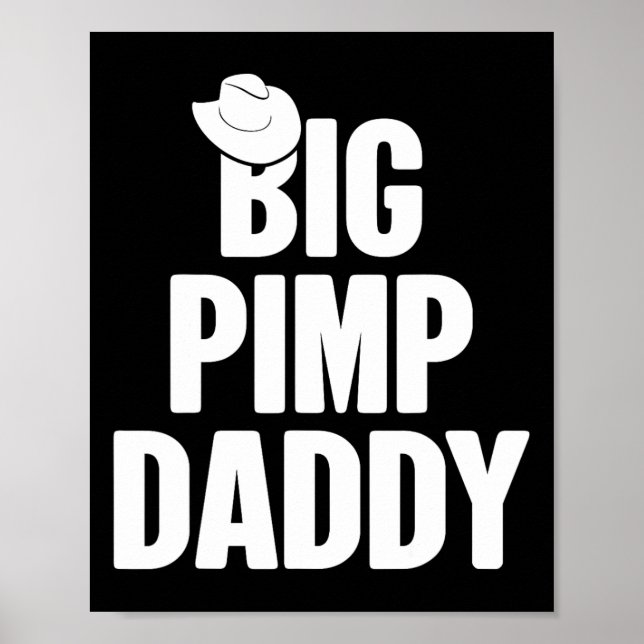 Poster Halloween Chemise Big Pimp Daddy Pimp Costume Part (Devant)