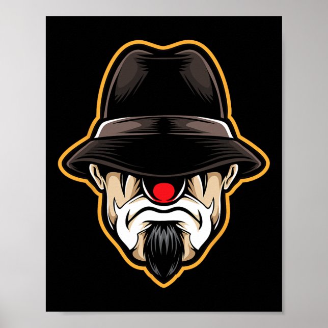 Poster Halloween Clown Cholo Gangster (Devant)