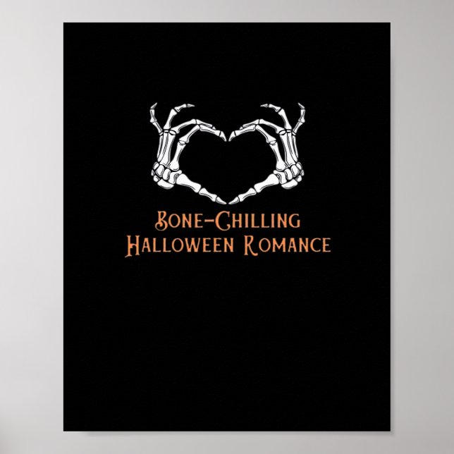Poster Halloween Coeur hanté Skeletal Bone Chilling Cla (Devant)
