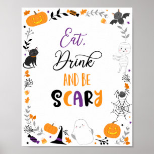 Poster Halloween Consommer Boire Be Scanner Party Signal