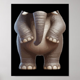 Poster Halloween Costume animal Cosplay Elephant Correspo