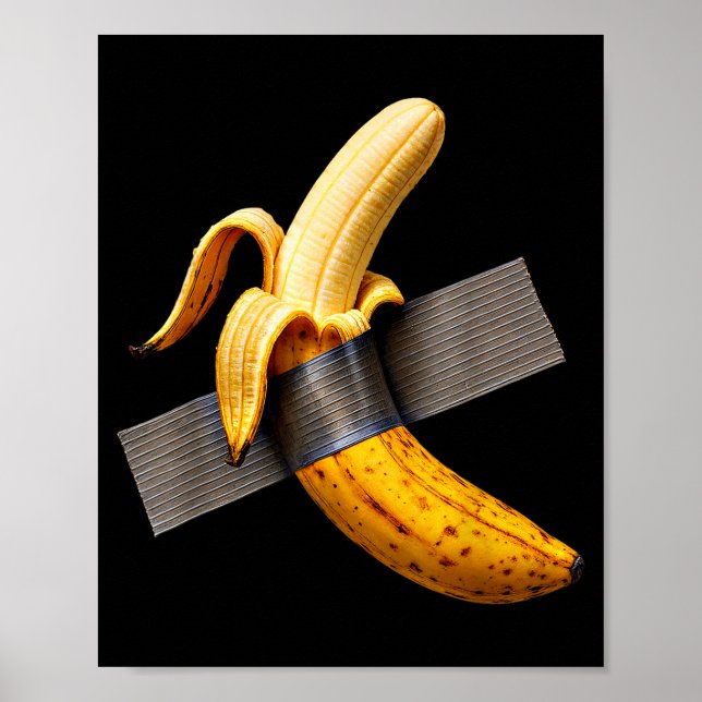Poster Halloween Costume Peeled Banana Funny Duct Tape Ba (Devant)