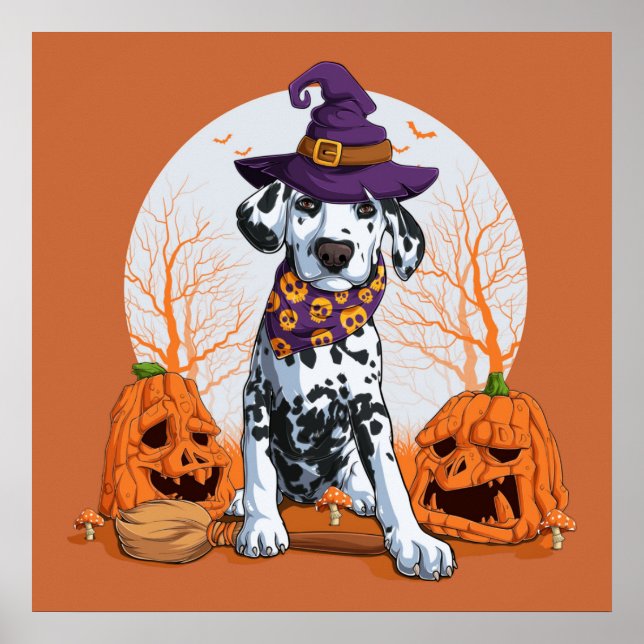 Poster Halloween Dalmatien (Devant)