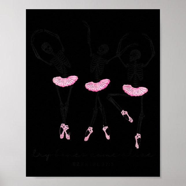 Poster Halloween Dancing Skeleton Dry Bones Come Alive Ch (Devant)