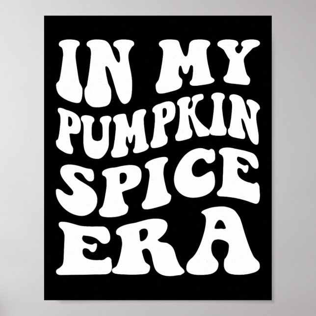 Poster Halloween Dans Mon Époque D'Épices Citrouille Auto (Devant)