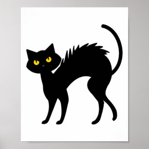 Poster Halloween de chats noirs - Chats noirs