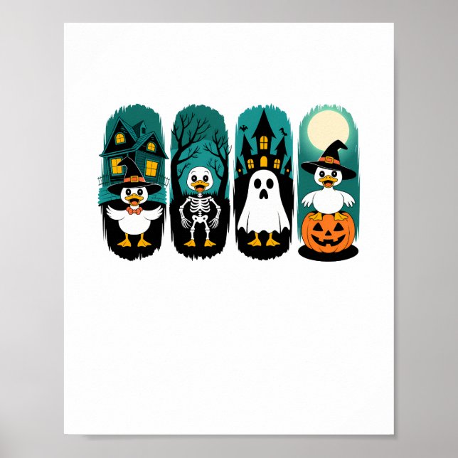 Poster Halloween de la saison éffrayante (Devant)