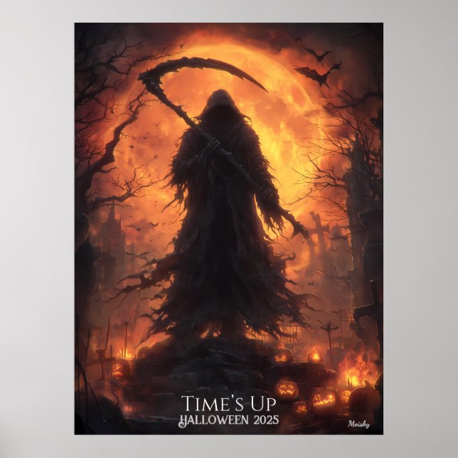 Poster Halloween de moissonneuse de minuit (Devant)