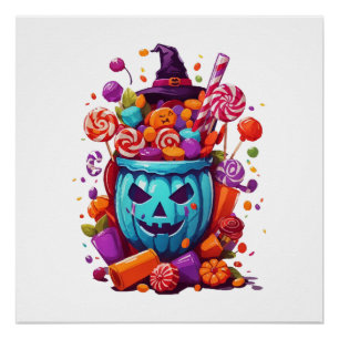 Poster Halloween drôle