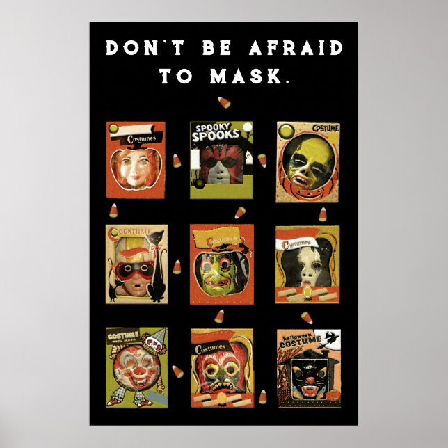 Poster Halloween drôle (Devant)