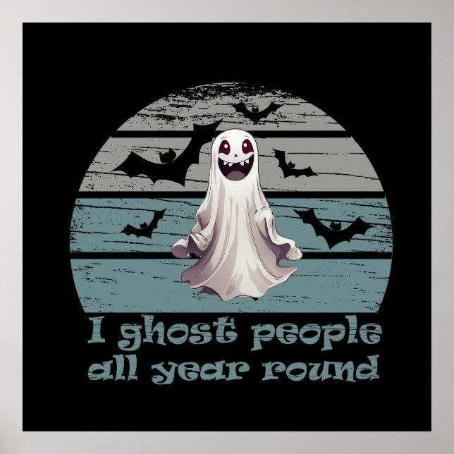 Poster halloween drôle dire (Devant)