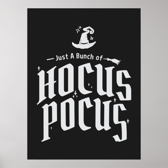 Poster Halloween drôle Hocus Pocus Witch (Devant)