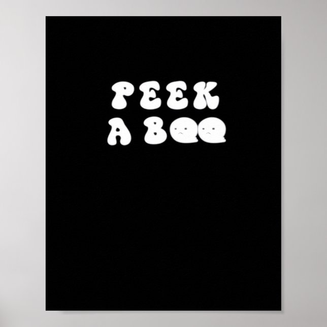 Poster Halloween drôle Peekabo (Devant)