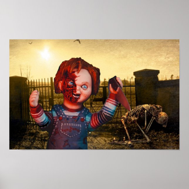 Poster Halloween effrayant. (Devant)