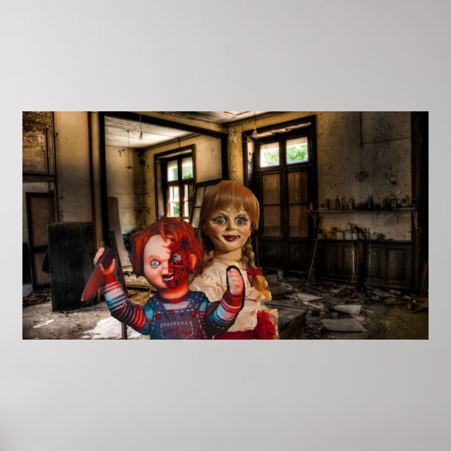 Poster Halloween effrayant. (Devant)