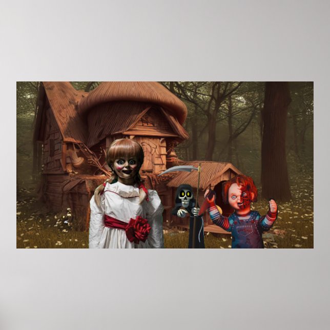 Poster Halloween effrayant. (Devant)