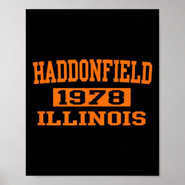 Poster Halloween Éffrayante effroi Haddonfield Illinois H (Devant)