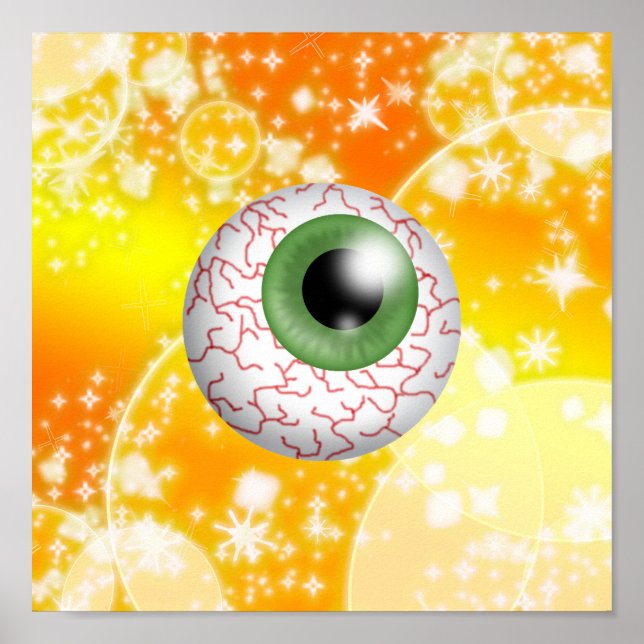 Poster Halloween Eyeball - SRF (Devant)