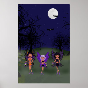 Poster Halloween Faeries The Hallow Sisters