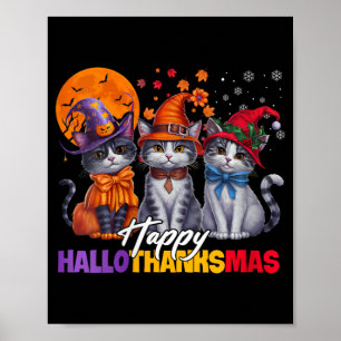 Poster Halloween Filles Thanksgiving Christmas Happy Hall