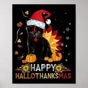 Poster Halloween Filles Thanksgiving Christmas Happy Hall