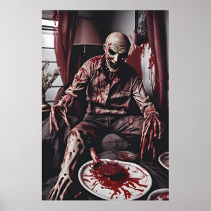 Poster Halloween films d'horreur, cauchemar sanglant horr