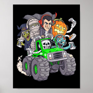 Poster Halloween Gamer Skeleton