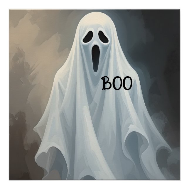 Poster Halloween Ghost (Devant)
