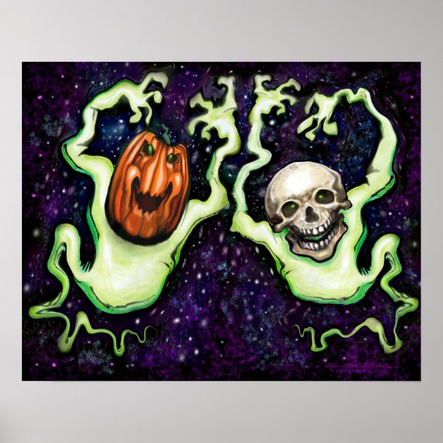 Poster Halloween Ghost (Devant)