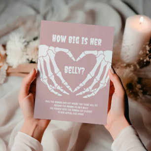 Poster Halloween Girl Baby shower Quelle taille a son ven