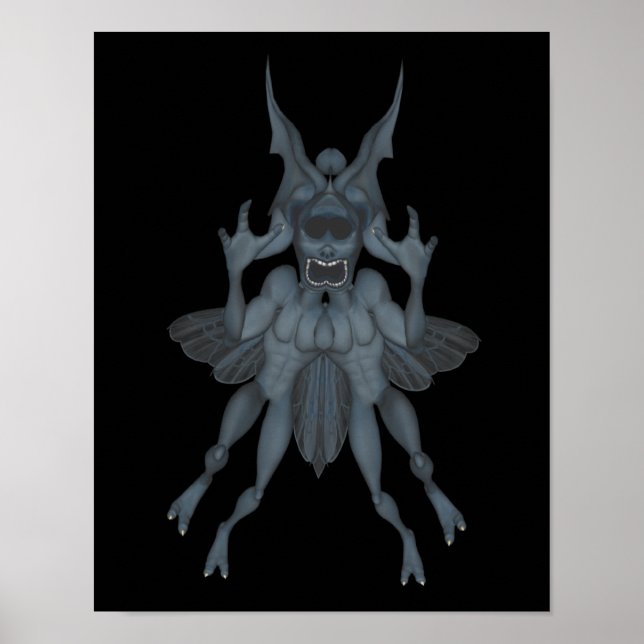 Poster Halloween Gobelin à la peur bleue (Devant)
