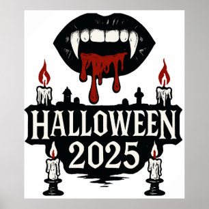 Poster Halloween gothique Vampire
