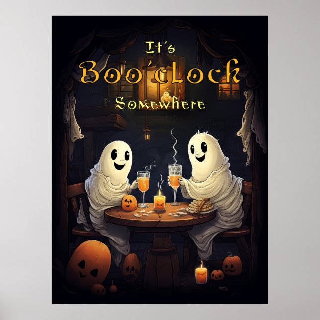 Poster Halloween Happy Hour (Devant)