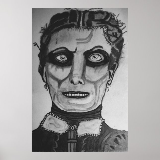 POSTER HALLOWEEN HAUNTED HOUSE RESIDENT GHOST (Devant)