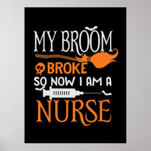 Poster Halloween Je Suis Une Infirmière Anniversaire