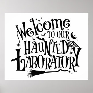 Poster Halloween Laboratoire