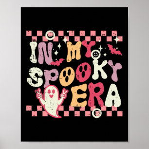 Poster Halloween Mon Éffrayante époque Retro Costume Supe