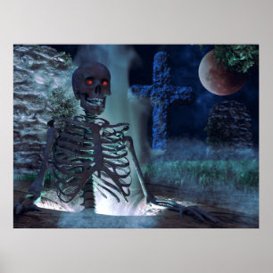Poster Halloween Poster-Scandale Squelette