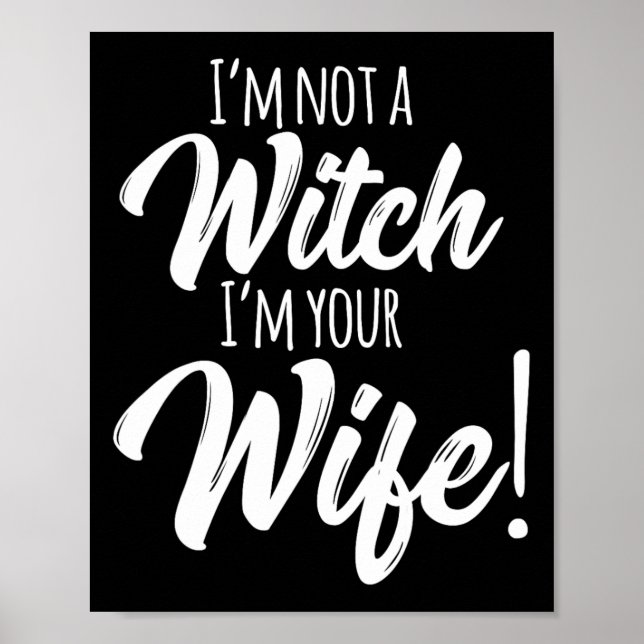 Poster Halloween Rapprocher les femmes Amusants Je ne sui (Devant)