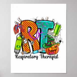 Poster Halloween Rt Respiratory Therapy Éffrayant Rt Pump