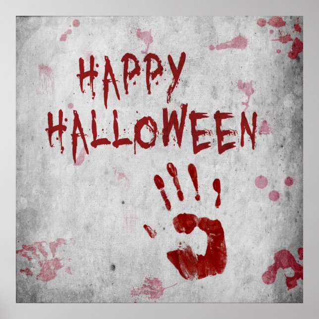 Poster Halloween sanglante (Devant)