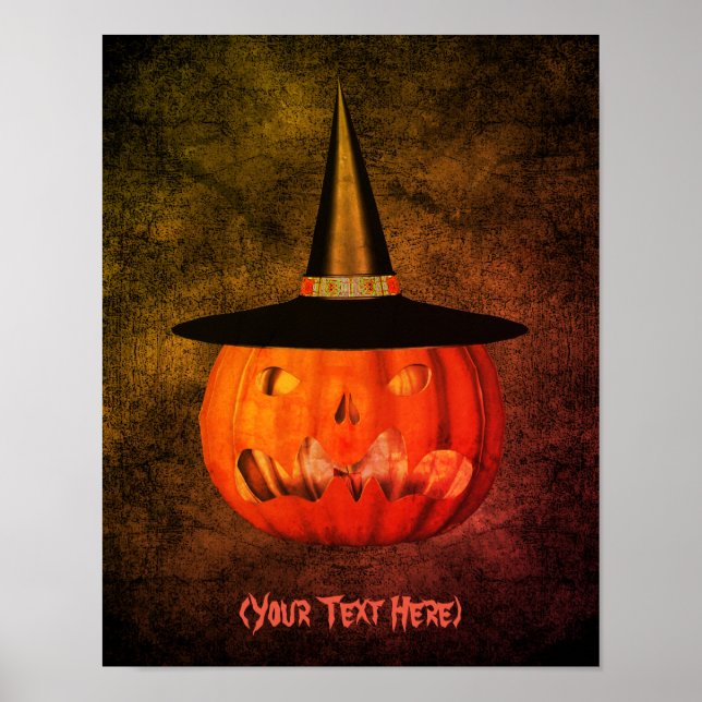 Poster Halloween Scary Jack-o'-lantern personnalisé (Devant)