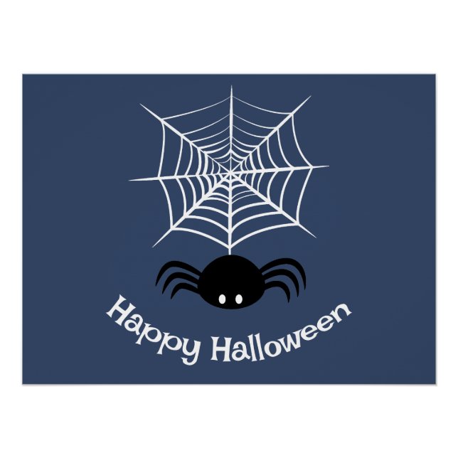 Poster Halloween Spider Web (Devant)