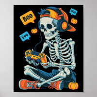 Halloween Squelette Joueur Vidéo Jeu Garçons Homme