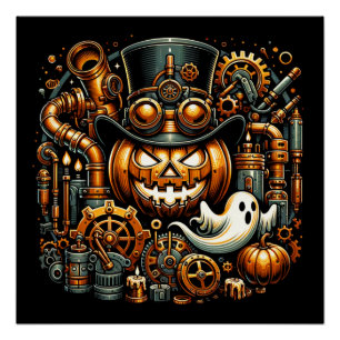 Poster Halloween Steampunk