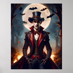 Poster Halloween Steampunk Gothique Zombie Vampire