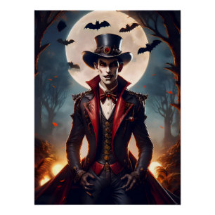 Poster Halloween Steampunk Vampire Zombie