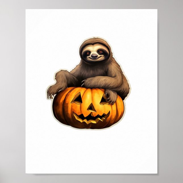 Poster Halloween sur le thème de la fente T-shirt surdime (Devant)