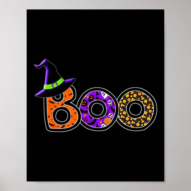Poster Halloween Trick Treat Boo Costume d'Halloween (Devant)